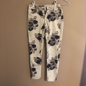 American Eagle Floral Denim Jeggings